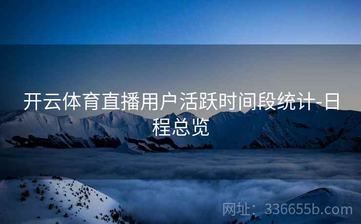 开云体育直播用户活跃时间段统计-日程总览