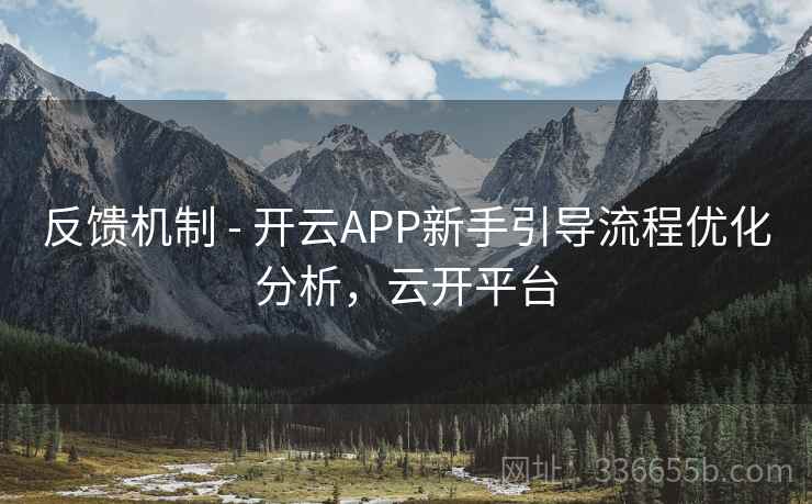 反馈机制 - 开云APP新手引导流程优化分析，云开平台
