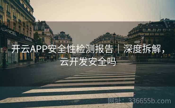 开云APP安全性检测报告｜深度拆解，云开发安全吗